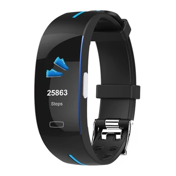 

P3Plus Smart Wrist Band Ecg+Ppg Measurement Dynamic Heart Rate Monitor Usb Charge Fitness Tracker Color Screen Smart Watch Band