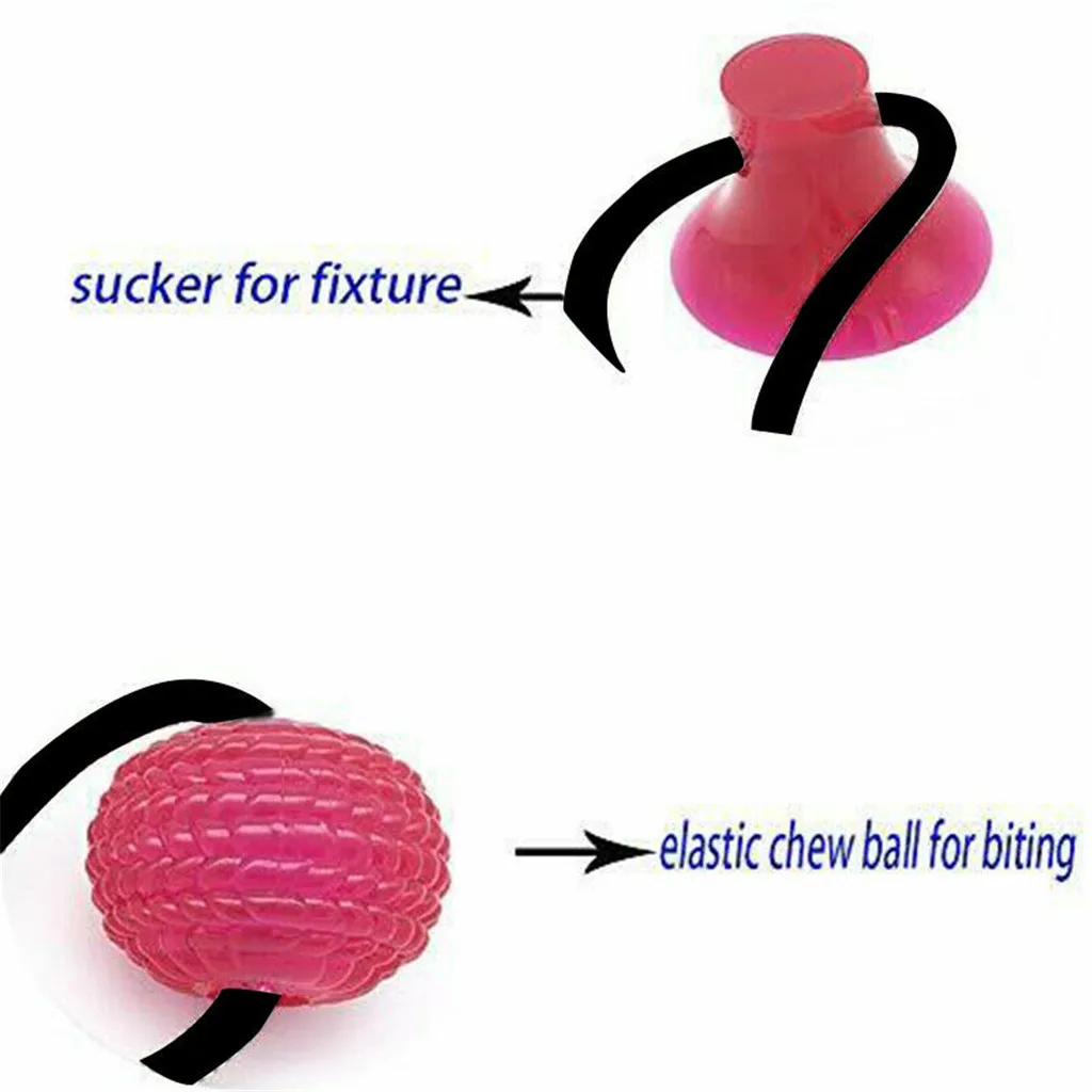 Игрушка для собак, Интерактивная забавная игрушка с присоской, игрушка для собак с шариком из термопластичного каучука, очищающая зубы, играющая в мяч для лечения IQ, щенок