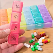 28 слотов съемный 7 цветов Еженедельный 7 дней чехол для хранения прозрачный коробка для таблеток AM/PM органайзер для лекарств