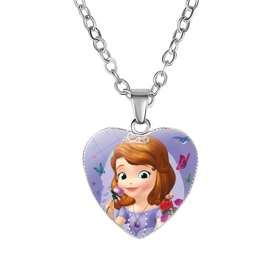 Disney из мультфильма «Холодное сердце», детское ожерелье, платье принцессы Софии, с бантом, для куклы аксессуары, платье для девочек, подарок на день рождения косметический Женский свитер ювелирные изделия