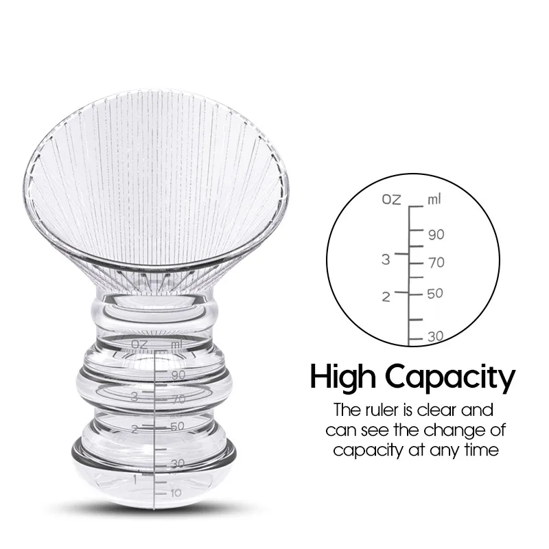 Manual Folding Portable Silicone Breastfeeding Manual Breast Pump Baby Feeding Milk Saver Suction Bottle Feeding Accessories