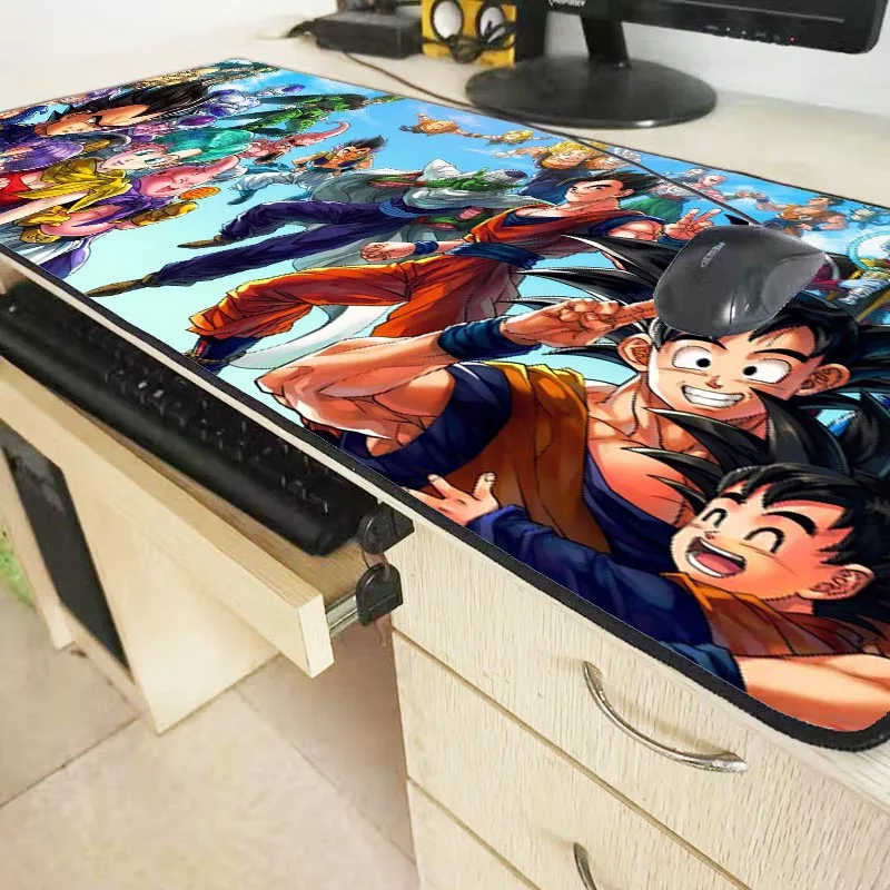 XGZ Dragon Ball Z Anime Large Gaming Mouse Pad Gamer Lock Edge Keyboard Mouse Mat Gaming Desk Mouse