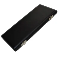Novelty Black PU Leather Oboe Reeds Case Box for 20pcs Reeds Hold, 217x93x20mm