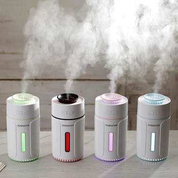 

300ML Ultrasonic Air Humidifier With Colorful LED Night Light Aroma Diffuser For Home Car Mini USB Purifier Mist Maker Fogger