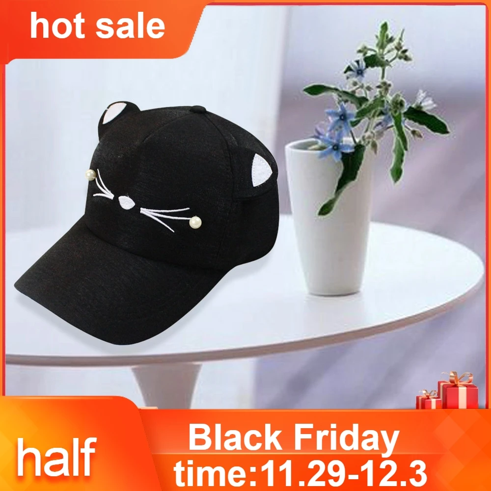 Лидер продаж 2019 весенние модные шапки Необычные милые школьные кепки с кошачьими