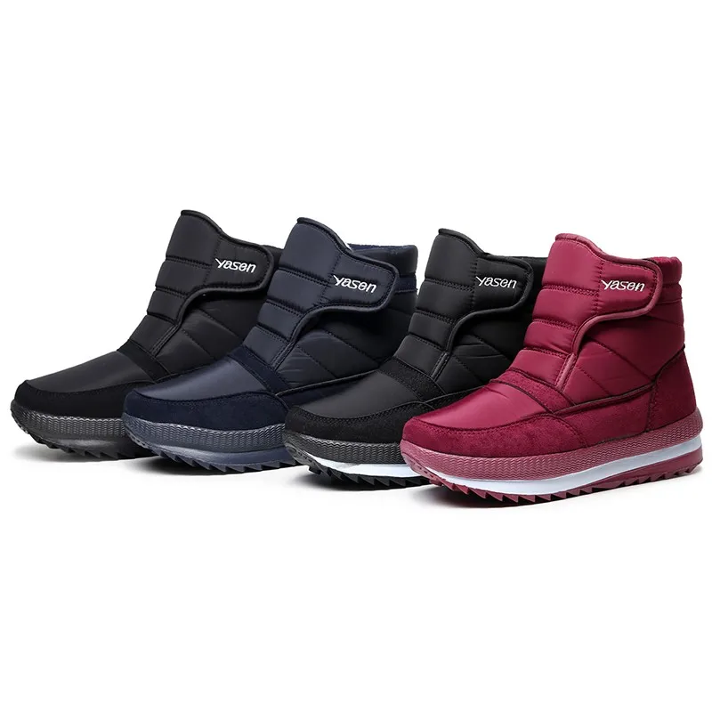 Mens Snow Boots Winter shoes with Fur Warm Outdoor Casual Men Cotton Work Casual Sneakers Short Boots Cold Resistance 47