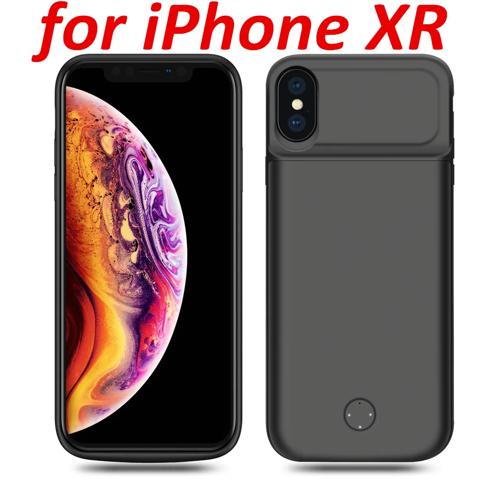 Для iPhone 11 SE 5 5S чехол для зарядного устройства 4000 мАч Внешний внешний аккумулятор чехол для зарядки для iPhone XS 7 8 plus 6 6S Чехол для аккумулятора - Цвет: for iphone XR