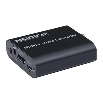 

HDMI to HDMI Audio Converter Optical Coaxial Audio Output To Amplifier Or Speaker 4k Audio Video Separator
