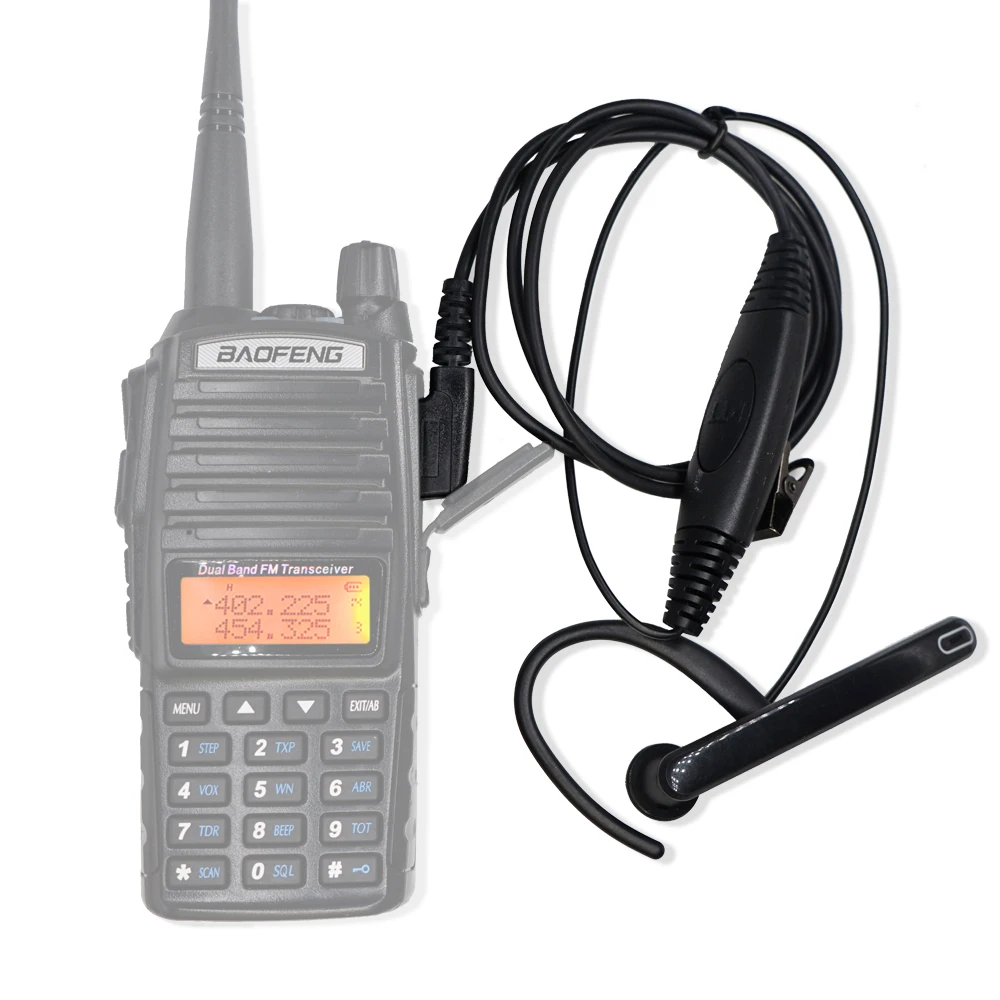 Новый иди и болтай Walkie Talkie “иди ухо стержень наушники 2 Pin PTT уха Бар динамик