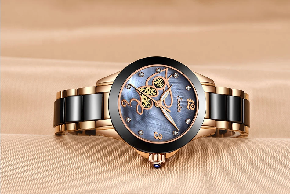 SUNKTA часы из розового золота Женские Кварцевые Часы Дамские Лидирующий бренд Роскошные женские наручные часы для девушек Подарок для жены Relogio Feminino MS