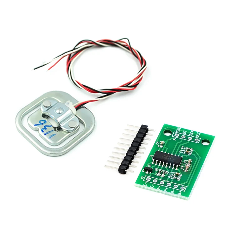 4PCS Human Scale Load Cell Weight Sensors + HX711 AD Module Weight Sensor Electronic Scale Weighing Pressure Sensor DIY Kit
