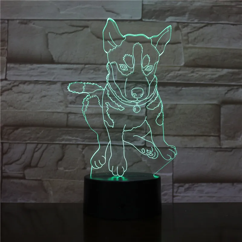 Домашний креативный стерео 3D ночной Светильник новинка светодиодная лампа с Usb