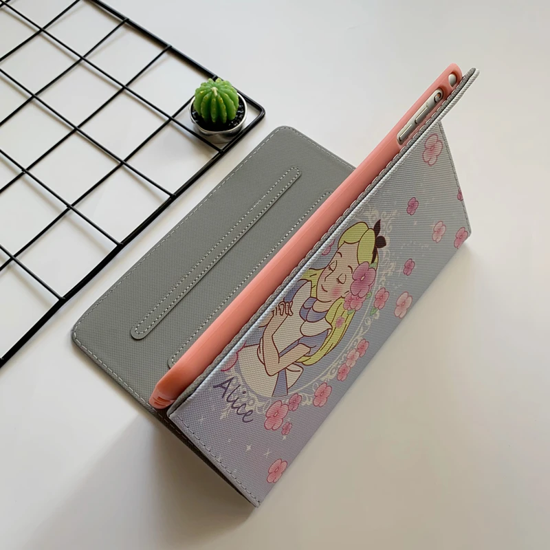 Автоматический будильник смарт-чехол с подставкой для Планшеты ipad Mini1 на возраст 2, 3, 4, 5, ipad air 2 3 pro 10,5 Мультфильм защитный чехол для ipad 2, 3, 4 18 9,7