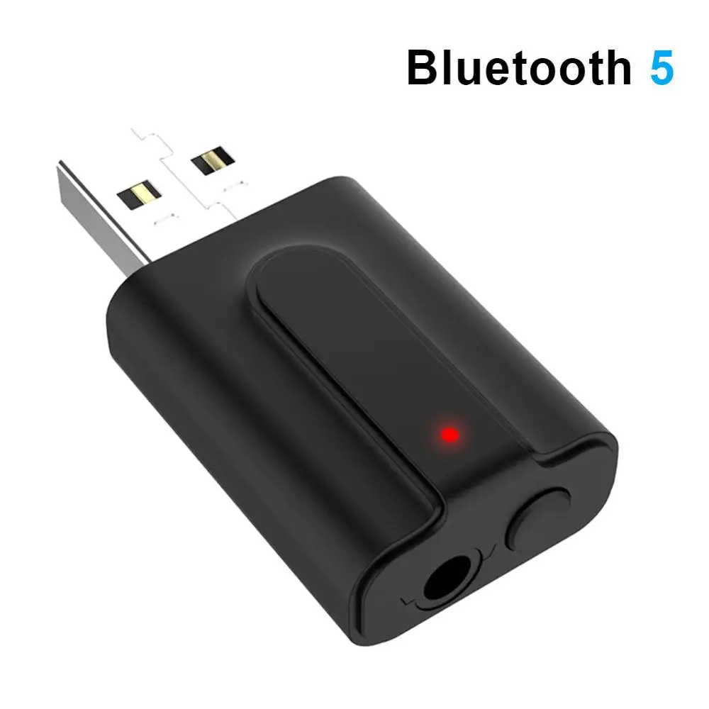 

5.0 Bluetooth Transmitter Receiver TV 2 IN 1 3.5mm AUX HIFI Stereo Audio USB Mini Wireless Adapter For Speakers Car PC