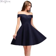 Коктейльные платья длиной до колена, темно-синие короткие вечерние коктейльные платья, сексуальное вечернее платье без рукавов с открытыми плечами