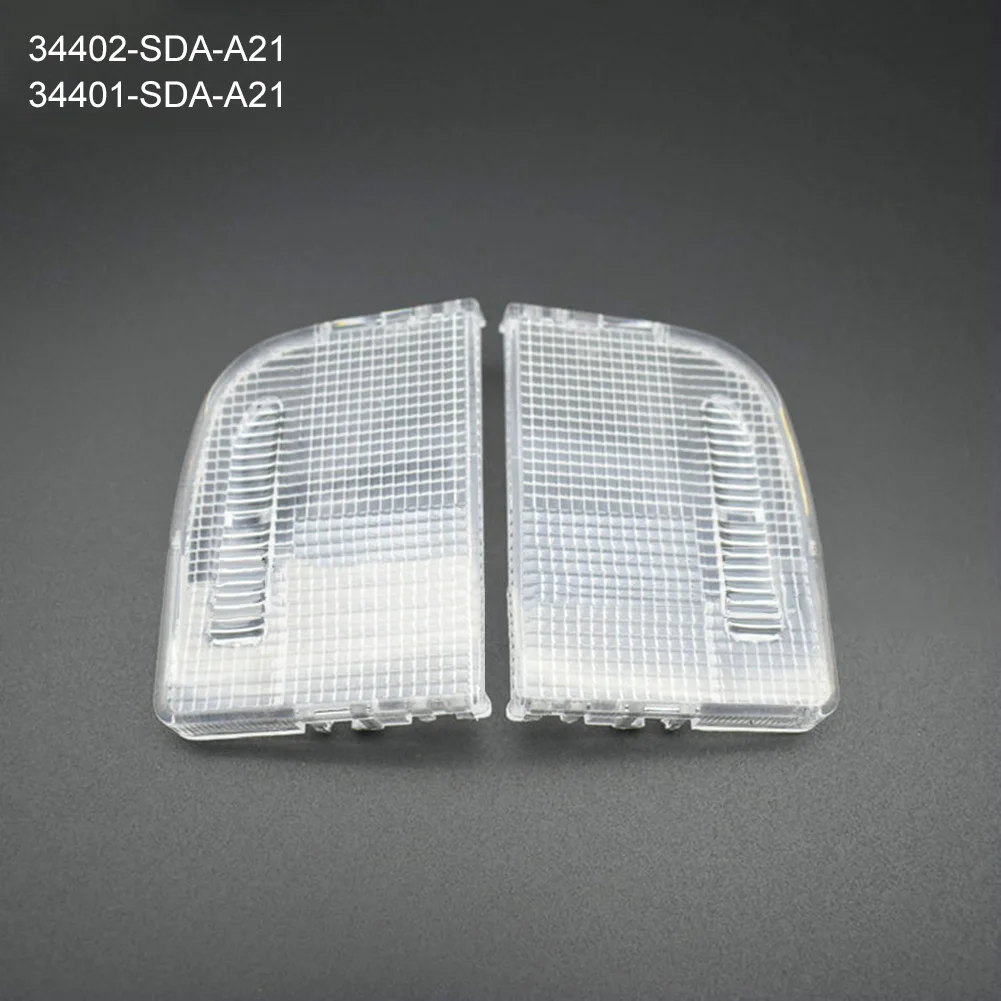 Pack of 2 HERCOO Interior Dome Light Cover Roof Map Light Clear Lens 34401-SDA-A21 34402-SDA-A21 Right Left Side Compatible with Honda Accord Hybrid Civic Element Odyssey Pilot Ridgeline 
