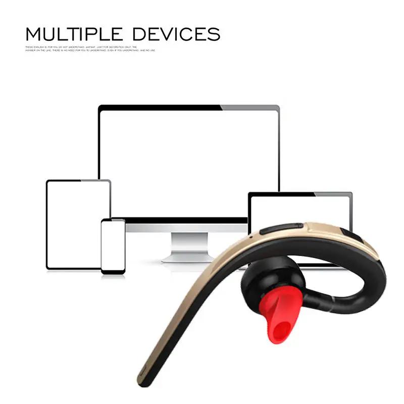 Handsfree бизнес Bluetooth наушники с микрофоном Голосовое управление Беспроводная bluetooth-гарнитура для привода шумоподавление