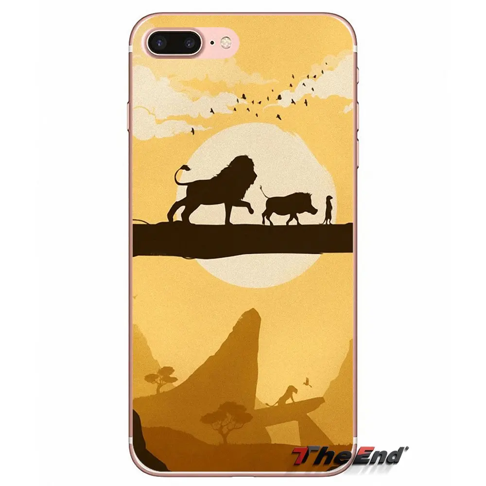 Мягкий чехол для sony Xperia M2 M4 M5 E3 T3 XA Aqua Z Z1 Z2 Z3 Z5 compact LG G4 G5 G3 G2 Mini comic The Lion King Hakuna Matata - Цвет: images 3