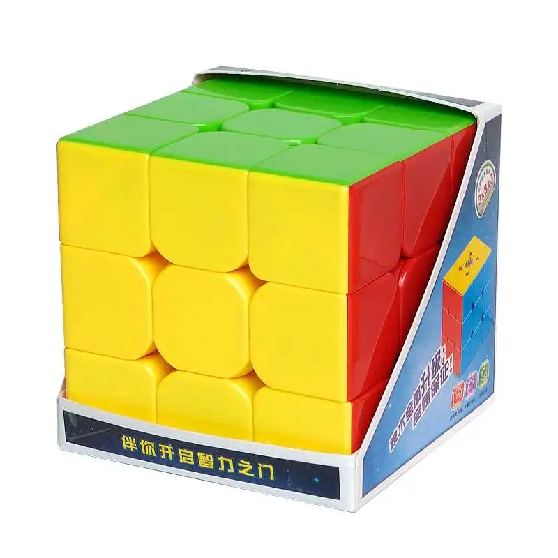 

hesu 9cm 3x3x3 Cube Big Magic cube Puzzle 3x3 Cubing Speed stickerless Professional Educational Toys for kid best gift