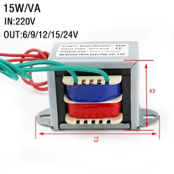 High - Efficiency 15W Copper Core Power Transformer with Dual Input Voltage - 24V (220V double)