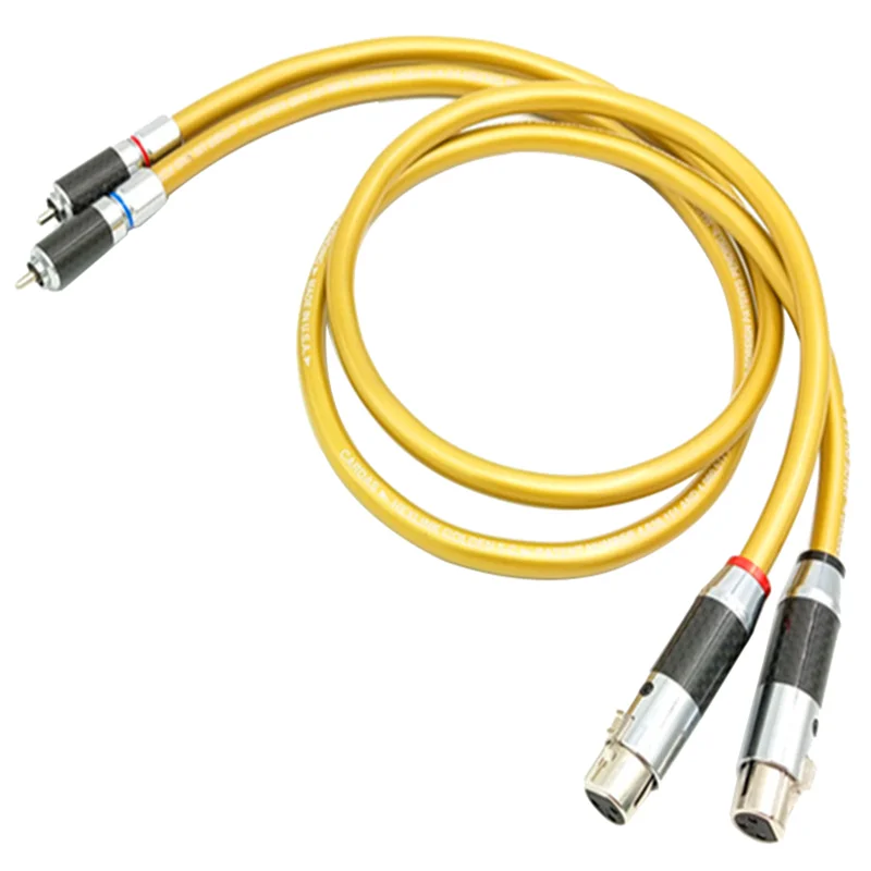 

Hi-Fi аудио линия Cardas HEXLINK GOLDEN 5-C RCA к XLR Штекерный и гнездовой кабель из углеродного волокна