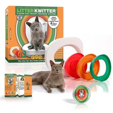 Для домашних животных кота обучающая сиденье для унитаза ПЭТ Пластик кошачий лоток набор лотков Профессиональный тренажер чистый котенок здоровые кошки унитаз для людей