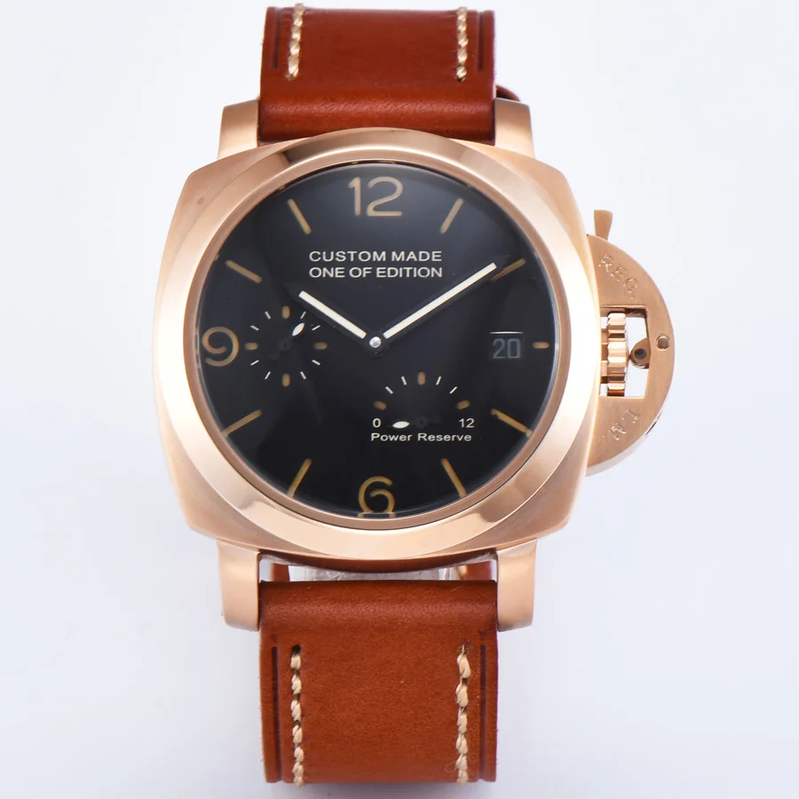 

automatic mechanical watch watch men Luminous waterproof 316L Solid stainless steel pvd Leather 42MM NH64