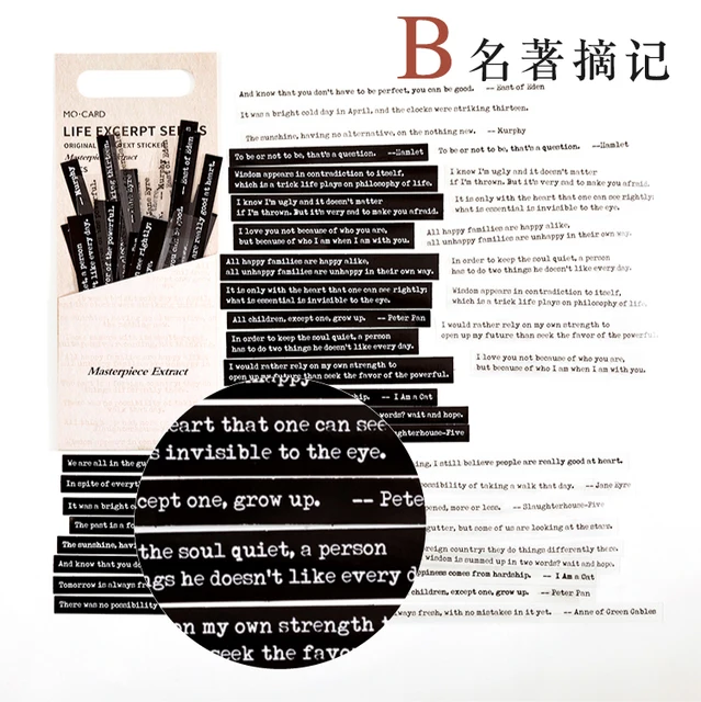 Mr.paper 8 Design Strip Sticker Pack Life Excerpt Series Scrapbook Planner Decoration Stationery Sticker B