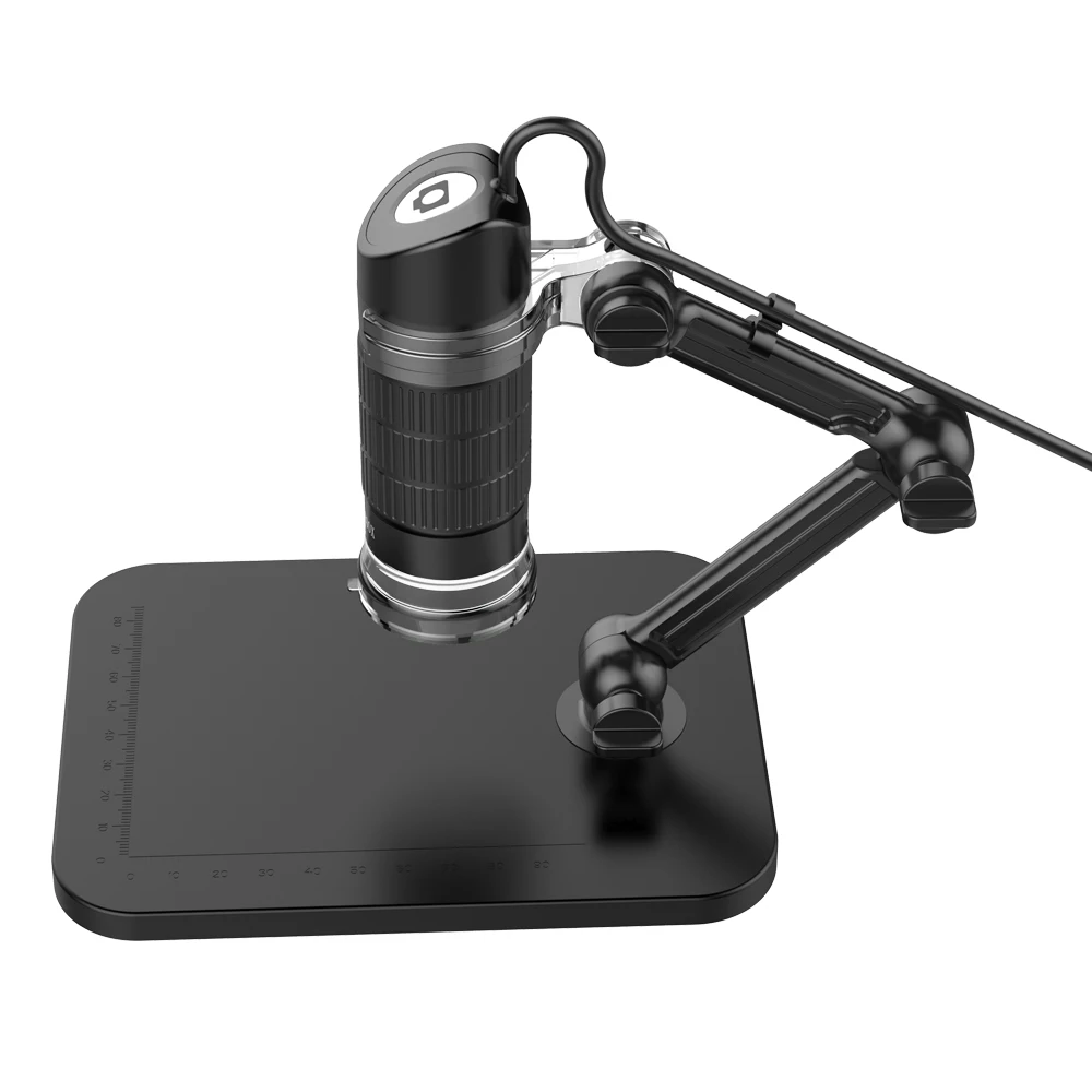 HD USB цифровой микроскоп светодиодный электронный микроскоп Эндоскоп увеличительная камера лупа+ подъемная подставка инструменты для работы и школы