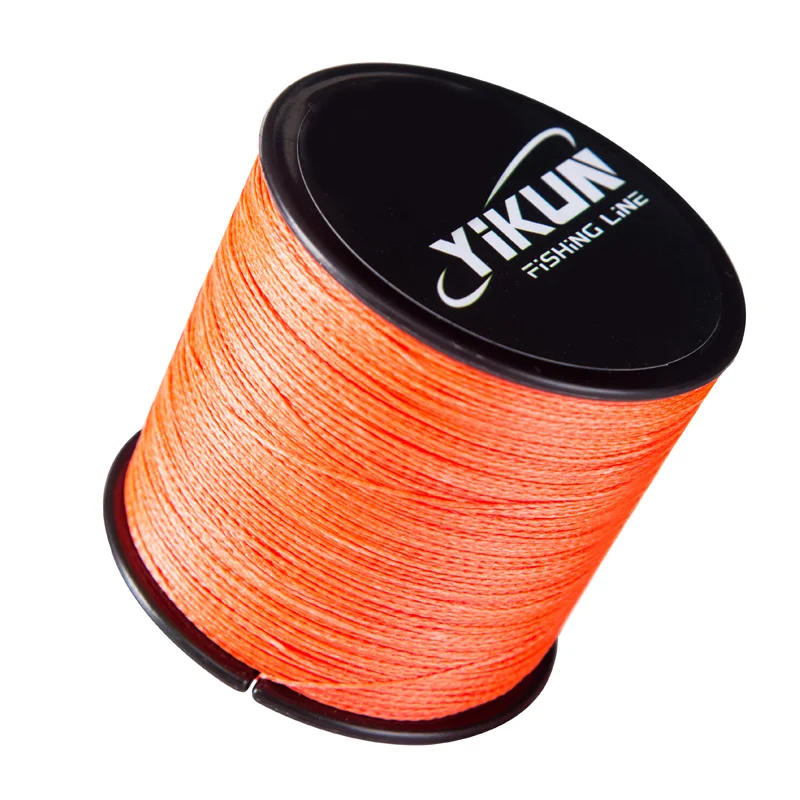 Orange red YIKUN 2000 м суперпрочный, японский многонитевая PE плетеная леска 8LB-120LB - Цвет: Orange red