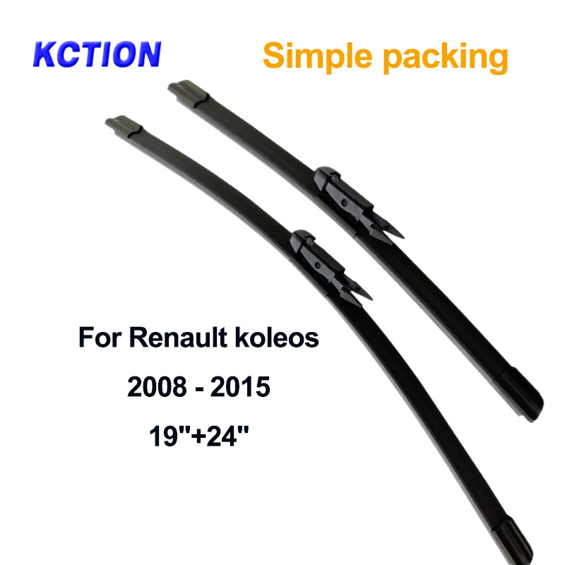 Simple packing Щетки стеклоочистителя для лобового стекла, аксессуары для автомобиля для Renault Koleos щетки стеклоочистителя 2008 2009 2010 2011 2012 2013 - Цвет: Simple packing