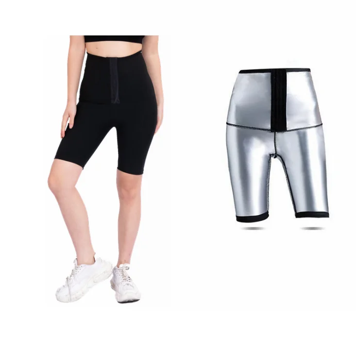 Womens Silver Ion Thermo Pants Sweat Sauna Suits Body Shapers Woman Waist Trainer Slimming Shorts Girls Fitness Leggings Shapers shapewear for women