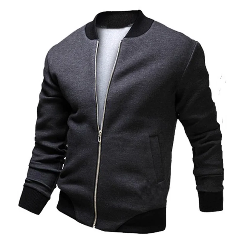 ZOGAAA Mens Bomber Zipper Jacket Casual Streetwear Hip Hop Slim Pilot Coats Solid Stand Collar Jacket Winter Soft Shell Overcoat ZOGAAA Mens Bomber Zipper Jacket Casual Streetwear Hip Hop Slim Pilot Coats Solid Stand Collar Jacket Winter Soft Shell Overcoat