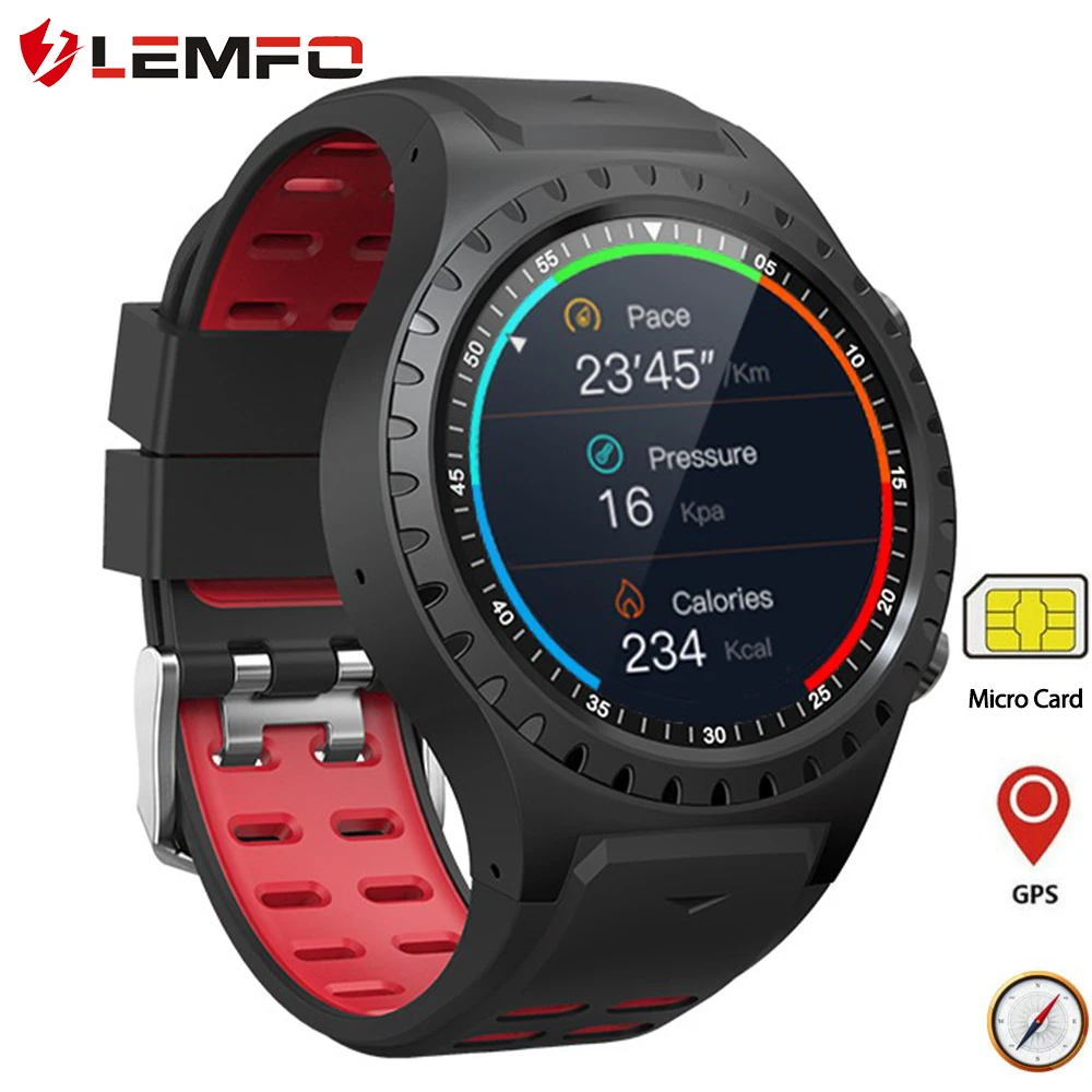 Умные часы LEMFO Bluetooth GPS компас барометр спортивные фитнес трекер для измерения