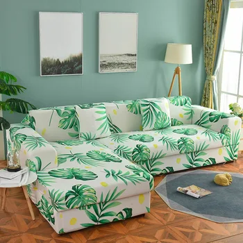 

Sectional Sofa Cover Set Geometric Corner Couch Cover Elastic Sofa Cover for Living Room Chaise Longue Sofa Cover 1/2 Pieces