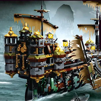 

Building Blocks toy Assembling small particles Building Blocks set Mary pirate ghost ship assembly model Building Blocks toy