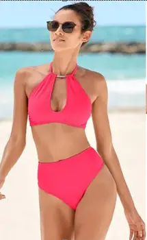 

halter high waist bikini