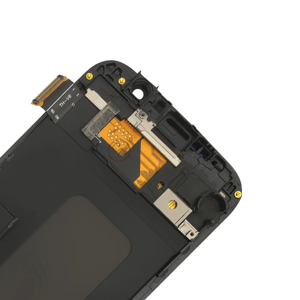 Протестированный рабочий TFT lcd для samsung Galaxy S6 lcd дисплей G920F G920A G920T кодирующий преобразователь сенсорного экрана в сборе с рамкой 5,1''
