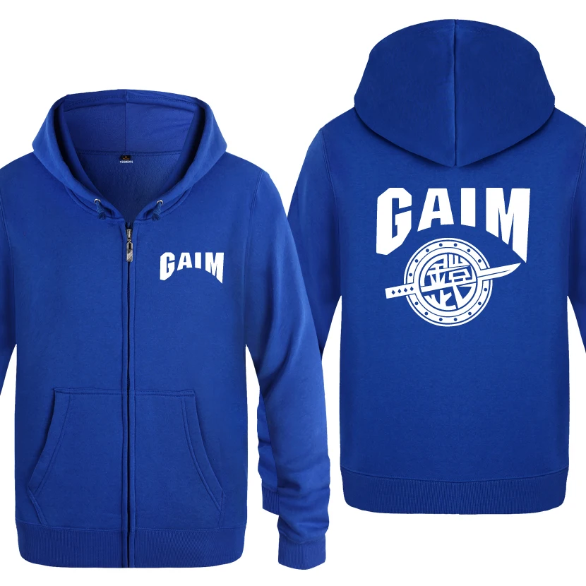 LAY BAT Ka men Rider Gaim толстовки мужские мужские флисовые кардиганы на молнии толстовки с капюшоном - Цвет: LAY BAT