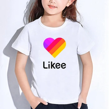 

Fashion Likee T Shirt Kids Russia Style LIKEE Tees Oversized Streetwear Short Sleeve Women T Shirts for Boys Girls Children