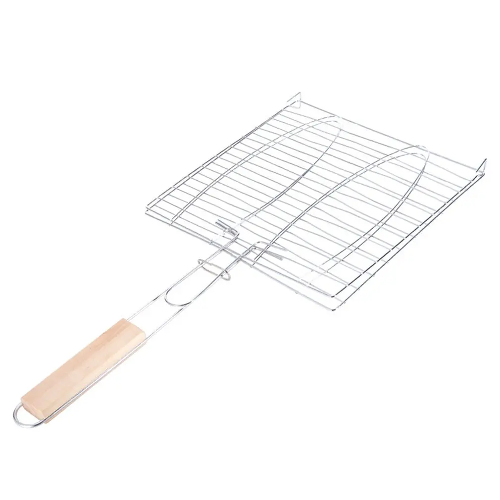 Bold Type Grilled Fish Clips Grilled Fish Net Square Grill Net Folder