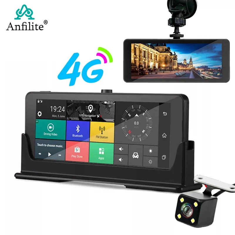 4g видеорегистратор Автомобильный 3 в 1 радар dvr GPS навигация автомобильный