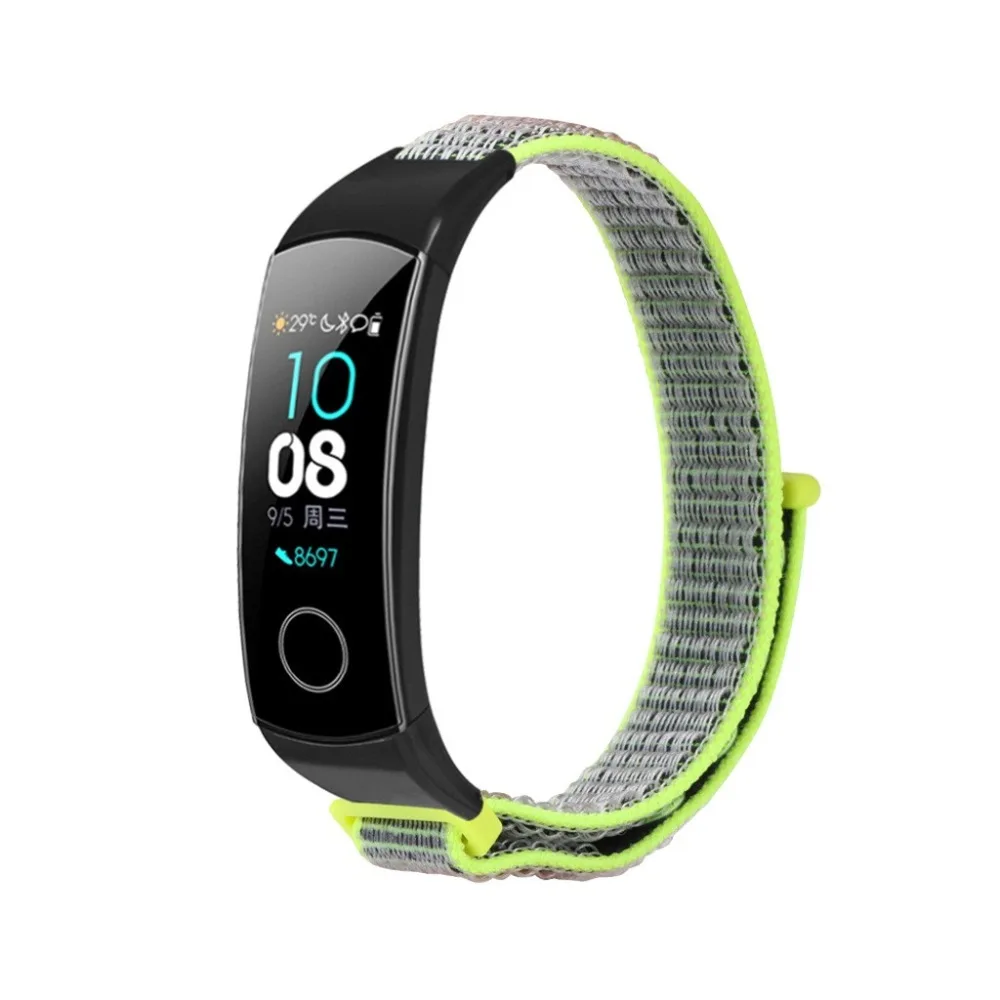 Ремешок для спортивных часов для huawei Honor Band 4 5 Смарт-часы аксессуары браслет нейлоновый ремешок для huawei Honor Band 5 4 ремешок на запястье петля