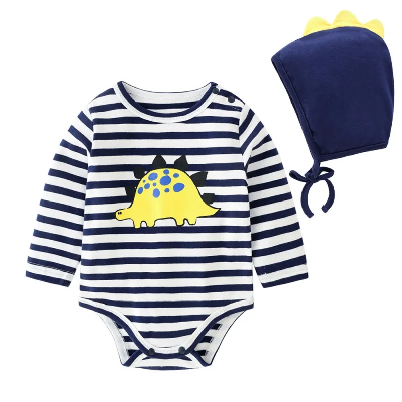 

New Cute Baby Clothes Spring And Autumn Boy Comfortable Romper Climbing Suit Jumpsuit Full Moon Stretch Cotton Baby Newborn