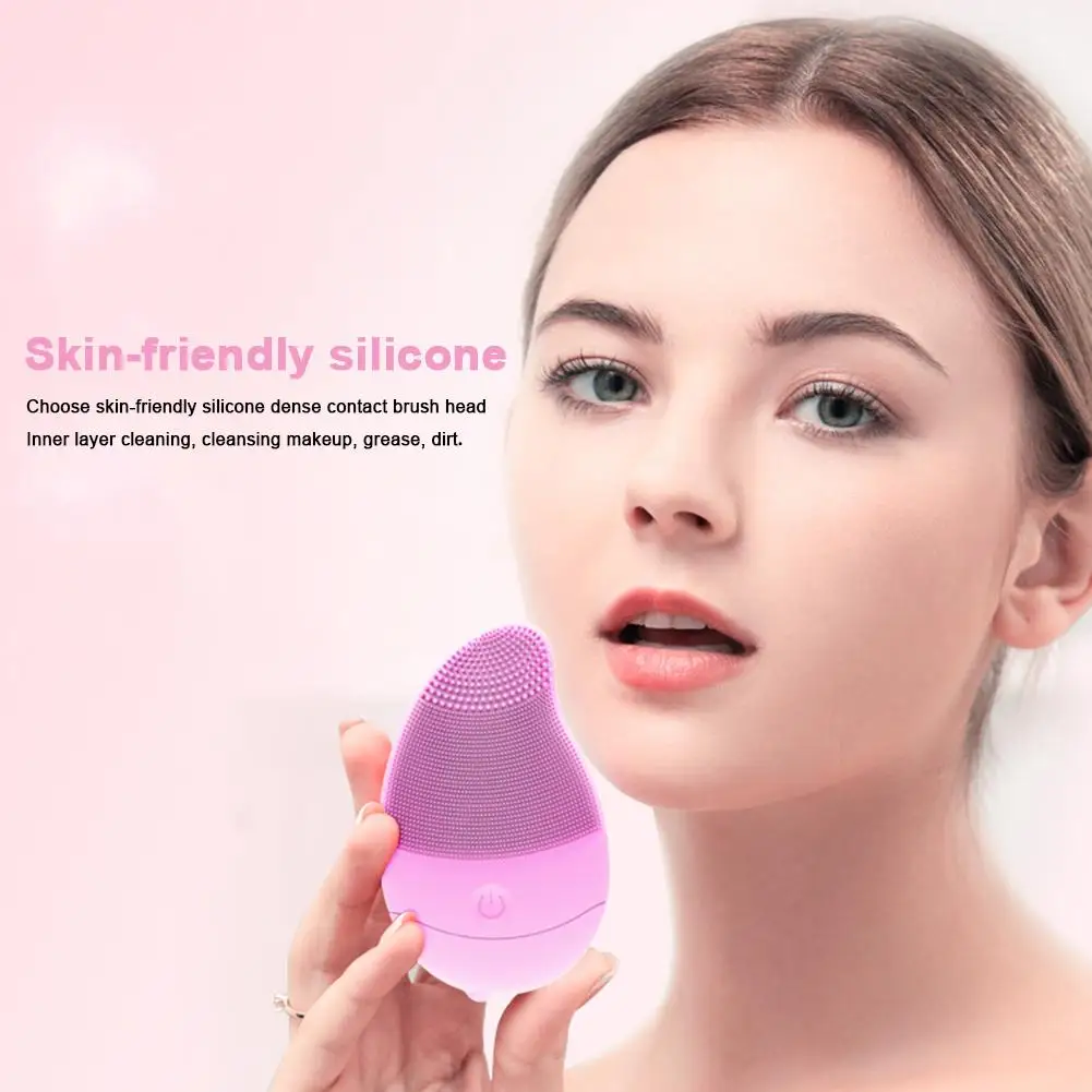 Silicone Cleansing Instrument Electric Washing Machine Washing Brush Face Facial Pore Cleaner Washing Face Washing Instrument