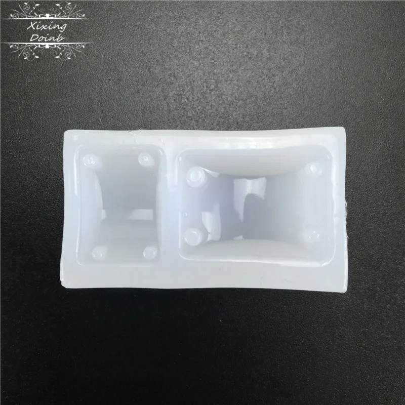 DIY Кнопка Ожерелье формочка для силиконовой Подвески капли воды квадратной