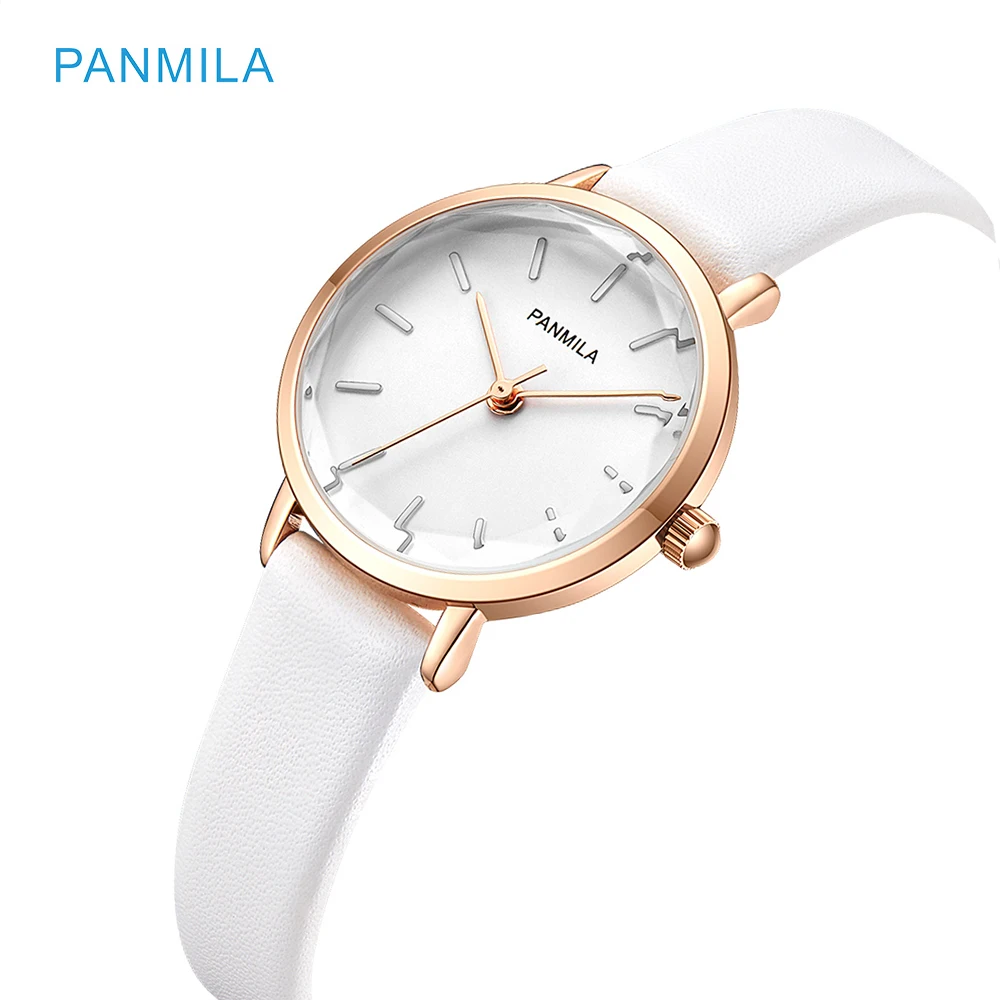 

Simple Classic White Leather Ladies Watches Female Small Dial Multi-section Dress Watch For Women Clock Reloj Mujer Montre Femme