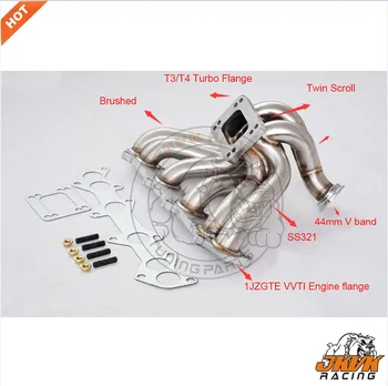 

JKVK RACING 3mm Steam Pipe T3 twin scroll Turbo Manifold for 1JZGTE 1JZ VVTi