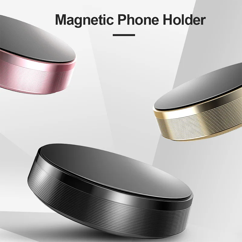 cell phone holder for desk Round Magnetic Phone Holder in Car Stand Magnet Cellphone Bracket Car Magnetic Holder for Phone for Samsung iPhone 12 Pro Max magnetic phone holder for car