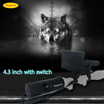 

Wholesale 4.3'' Infrared LED IR Night Vision Riflescope Hunting Scopes Optics Sight Waterproof Hunting Camera Hunting Wildlife